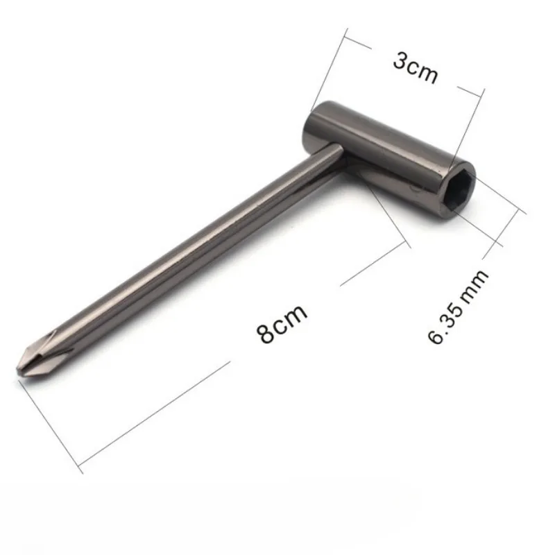 6.35mm Guitar Truss Rod Wrench Durable Truss Rod Neck Adjustment Hex Spanner Metal Allen Wrench for Taylor