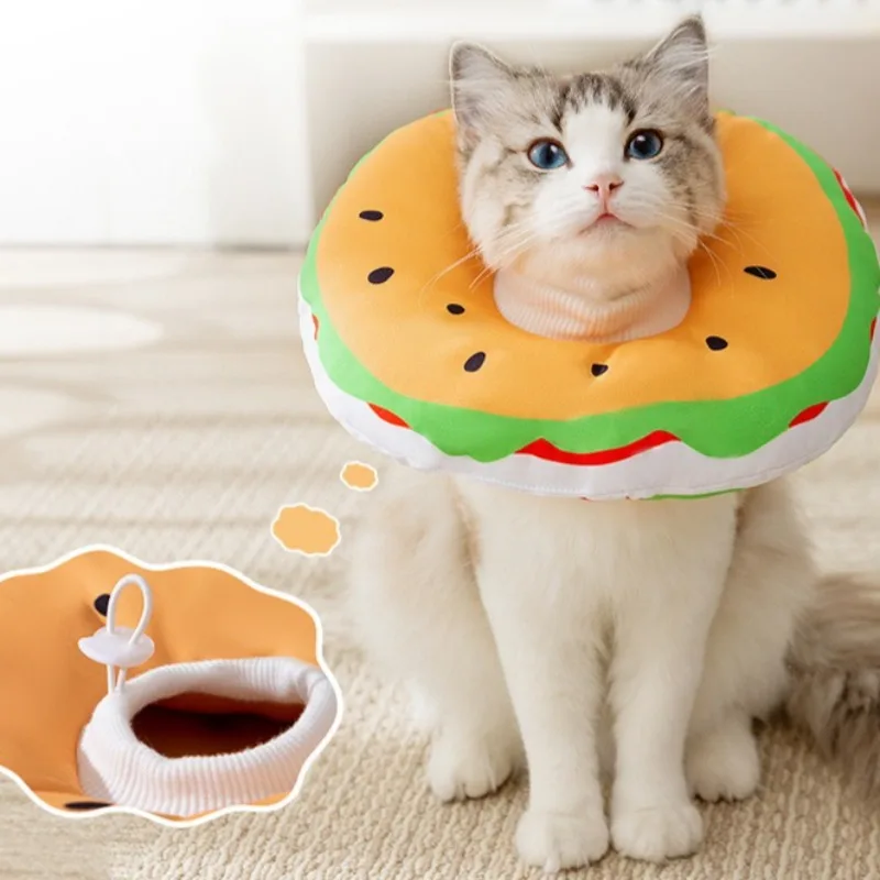 ​​​​​​​Adjustable Cat Cone After Surgery Soft Elizabethan Collar for Kittens Dogs Post Spay Neuter Recovery Pet Protective Brace