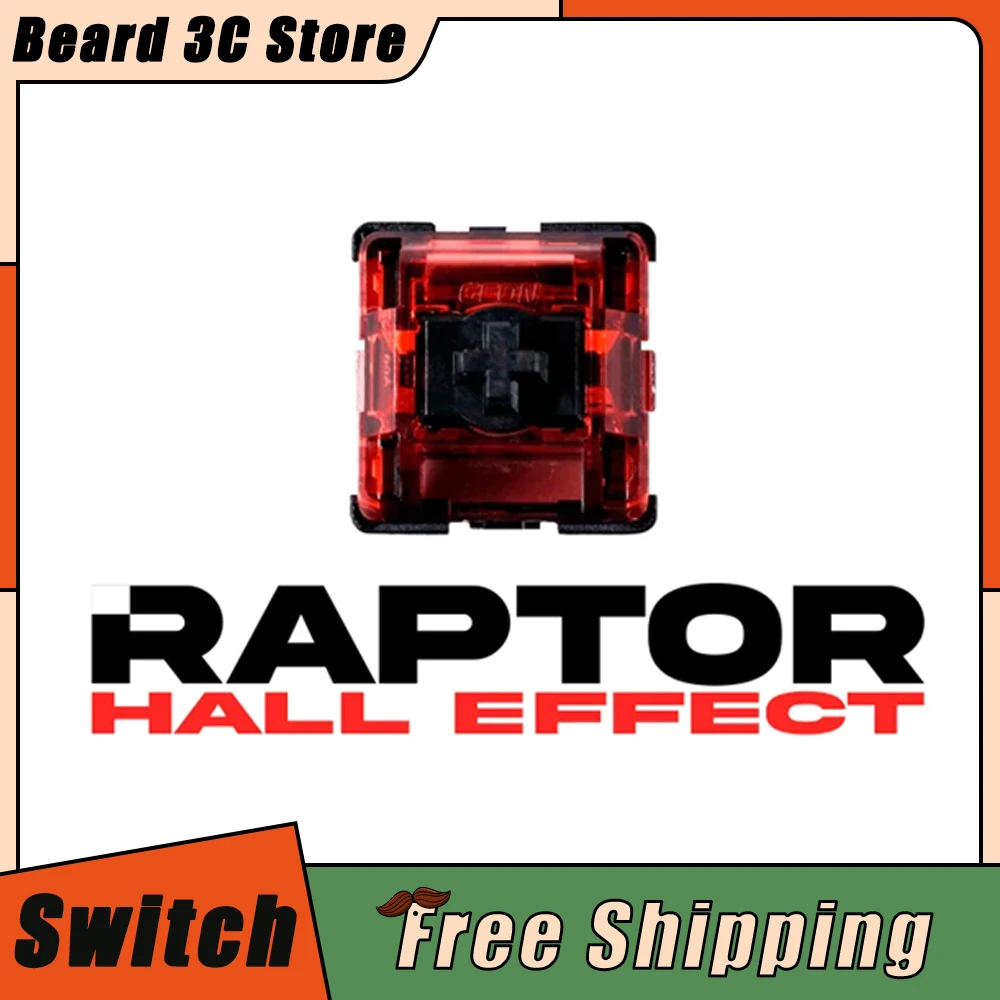 70/10 Pcs Magnetic Axis Switch 42g Raptor HEElectromagnetic Trigger Linear Switch Accessorries Wooting 60he Pc Gamer Accessories