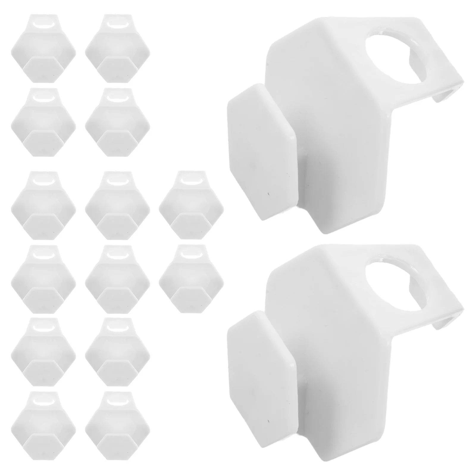 

16Pcs Plastic Clothes Hanger Connector Hooks Heavy Duty Non-Slip Closet Space Saver Hanger Link Hook for Dorm Rooms