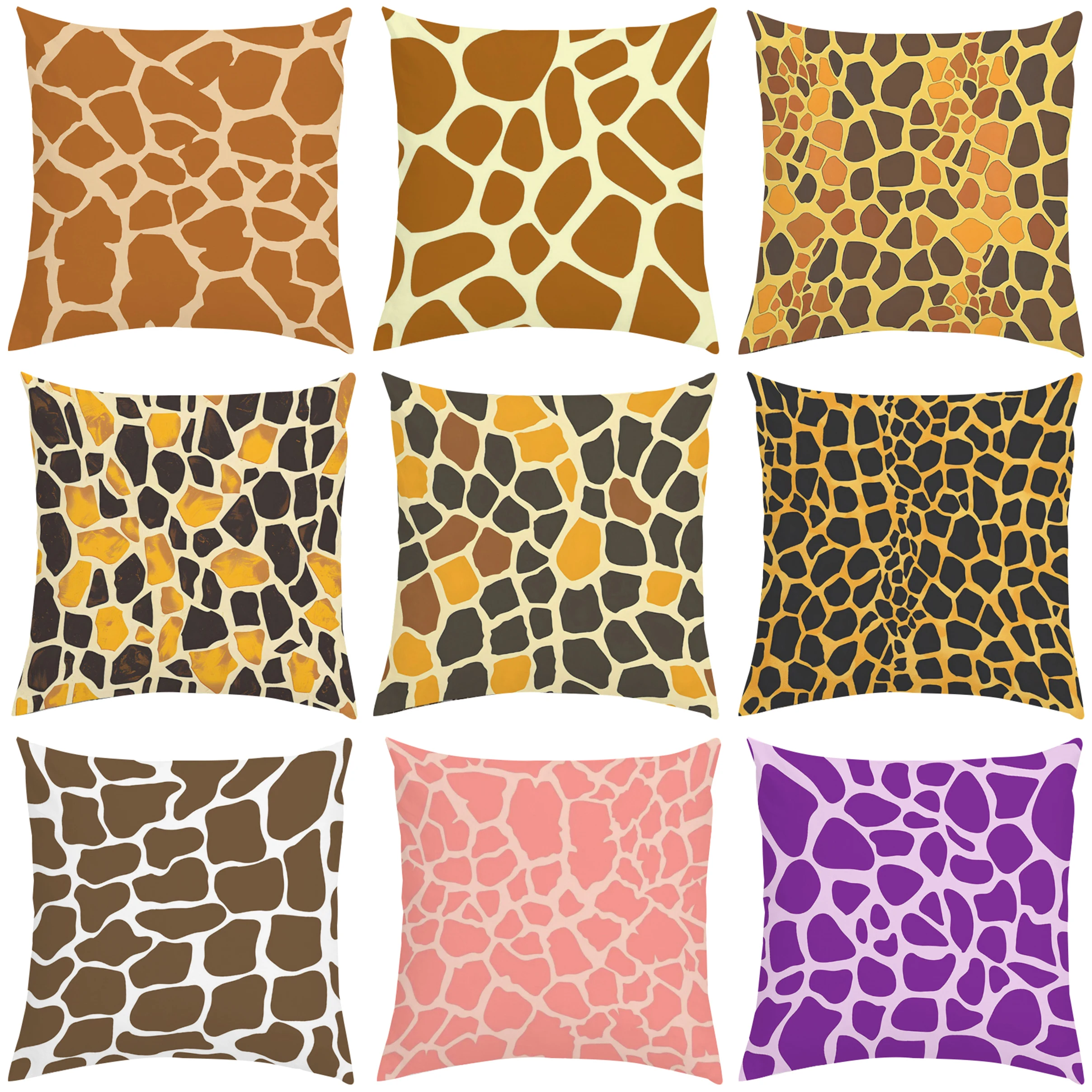 

Cushion Covers for Decorative Cushions Cute Cartoon Giraffe Pillowcase 40x40 Bed Pillowcases Pillow Cover 45x45 Home Decoration