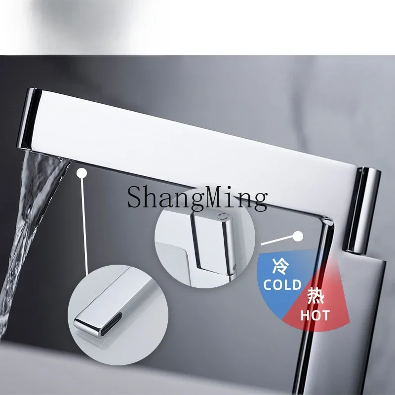 

CL right angle designer haute couture faucet hot and cold table basin gun gray rose gold faucet minimalist