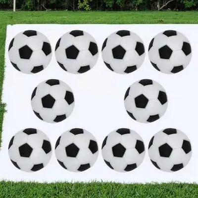 10 قطعة كرات كرة القدم 23 مللي متر أبيض وأسود طاولة كرة القدم فووسبالل استبدال لعبة عاكسة صغيرة الطفل