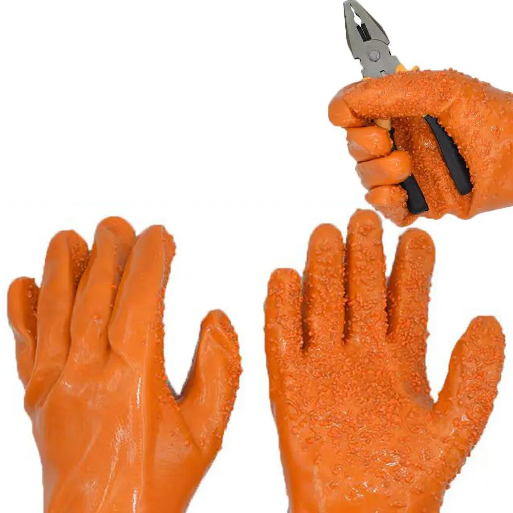 Gants de pêche imperméables pour la pêche, pour attraper des poissons, antidérapants, coupe durable, tricot, pour le travail, protection des mains,