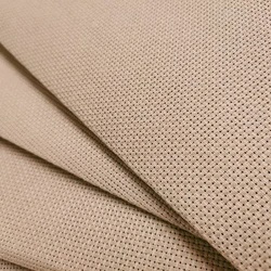 100% cotton 14CT 16CT 18CT embroidery cross stitch Aida canvas fabric linen color, mushroom light mocha brown natural color