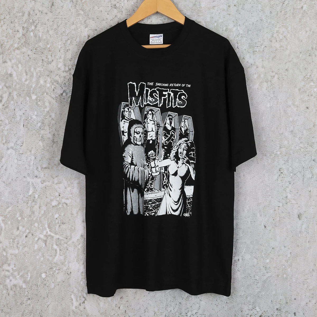 Misfits T-Shirt The Shocking Return of The Misfits Hardcore Punk Unisex Graphic Men's Clothing Short Sleeve Cotton Men's Shirt
