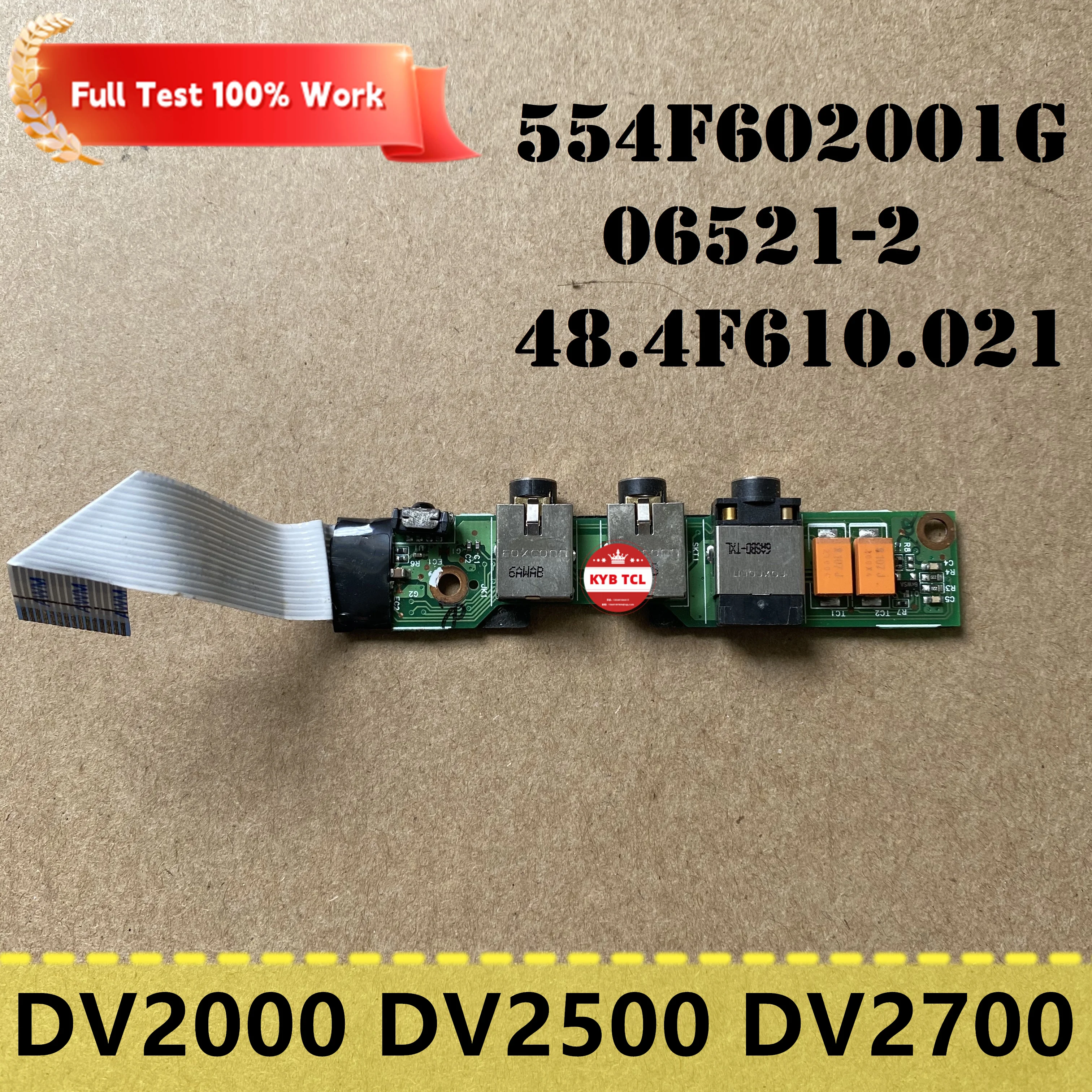 For HP Pavilion DV2000 DV2500 DV2184EA DV2700 Laptop Audio Board Or Cable 07535-1 48.4S504.011 06521-2 48.4F610.021 Notebook