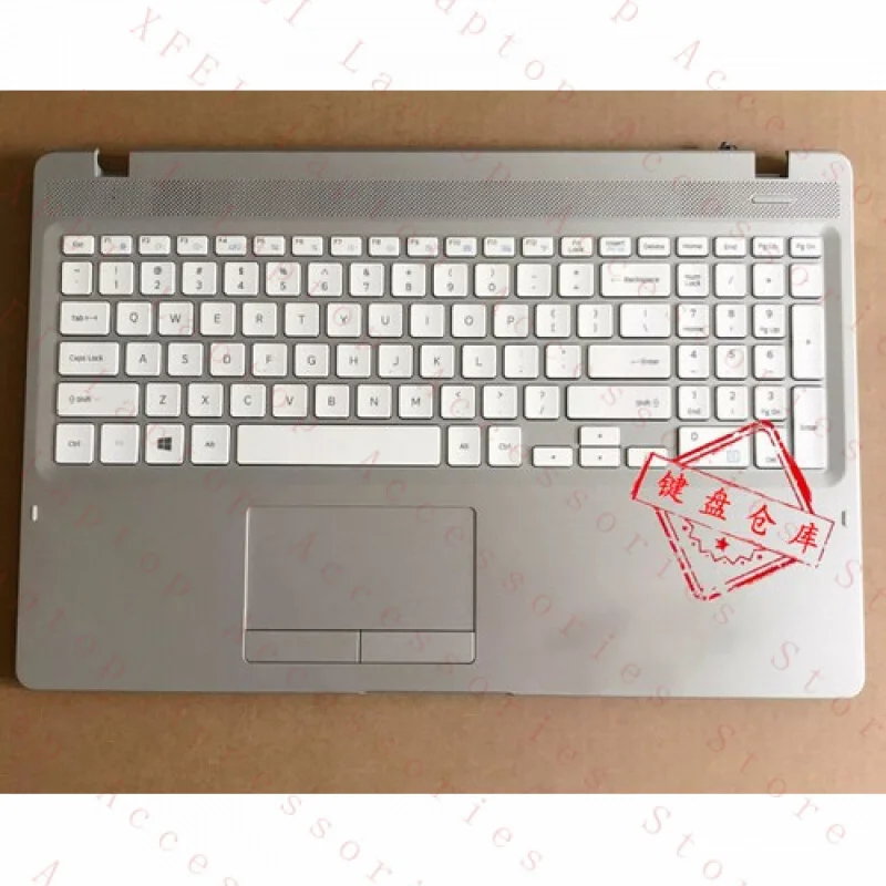 

F Palmrest US Keyboard Silver for Samsung NP 500R5H-X01CN 500R5K 500R5L