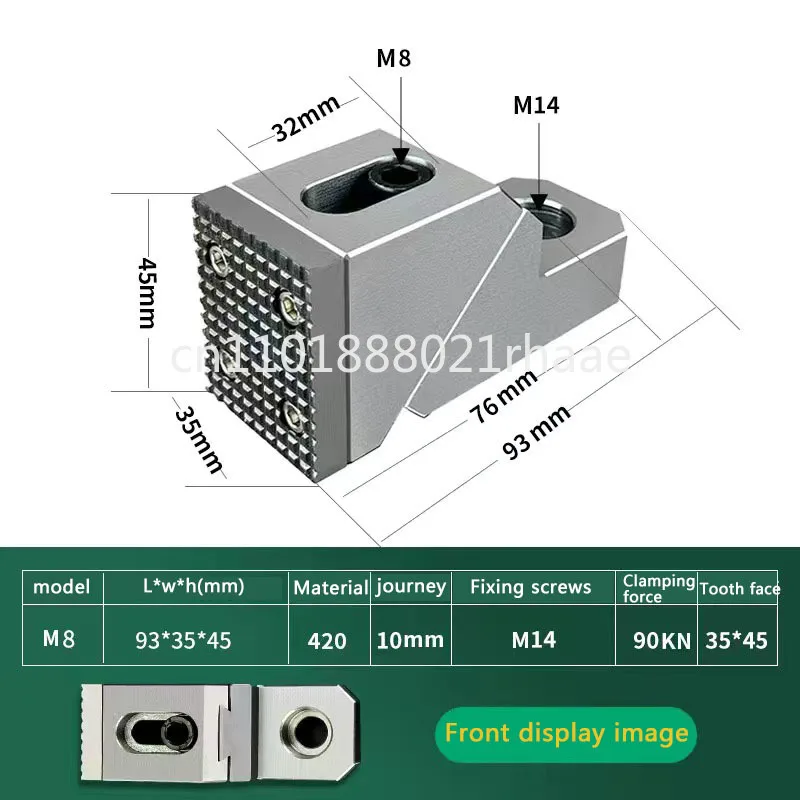 

One-way Heavy-Duty Cutting Flat-Mouth Toad Pliers Anti-Curve Fixed Pressure Plate Precision Flat Viscer Fixture