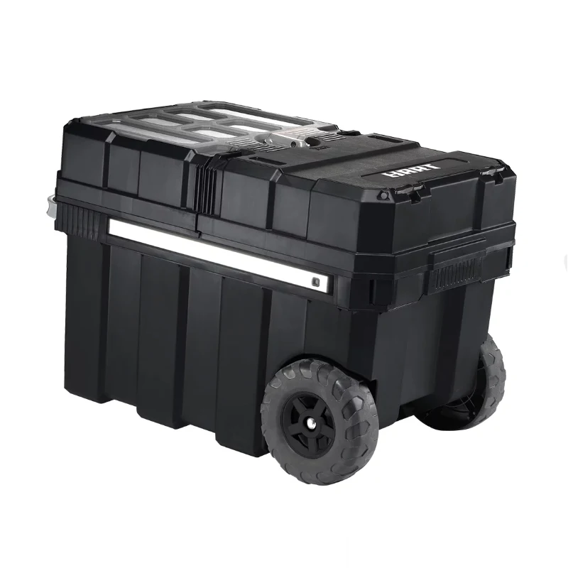 

HART 24in Rolling Tool Box Portable Black Resin Toolbox