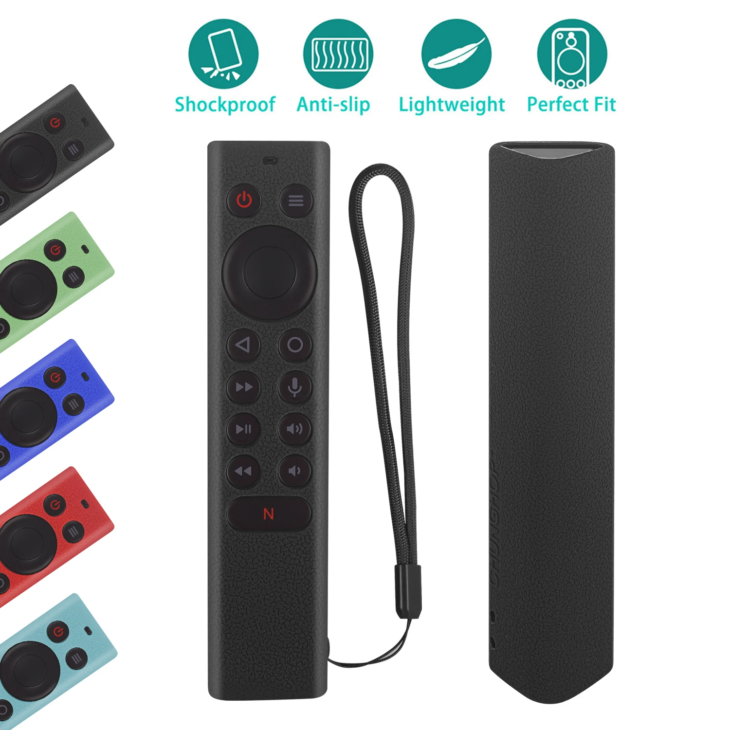 Skin-Friendly Remote Control Case Fit for Nvidia Shield TV Pro/4K HDR Silicone Anti-Fall Skid Protective Soft Sleeve Skin Cover view 6
