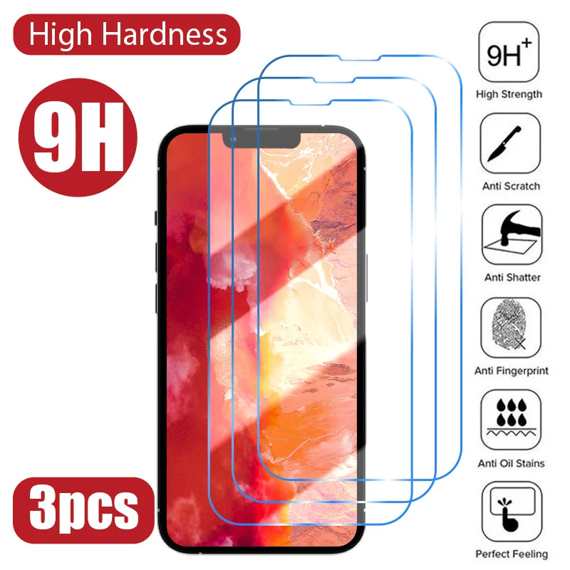 3PCS Tempered Glass…