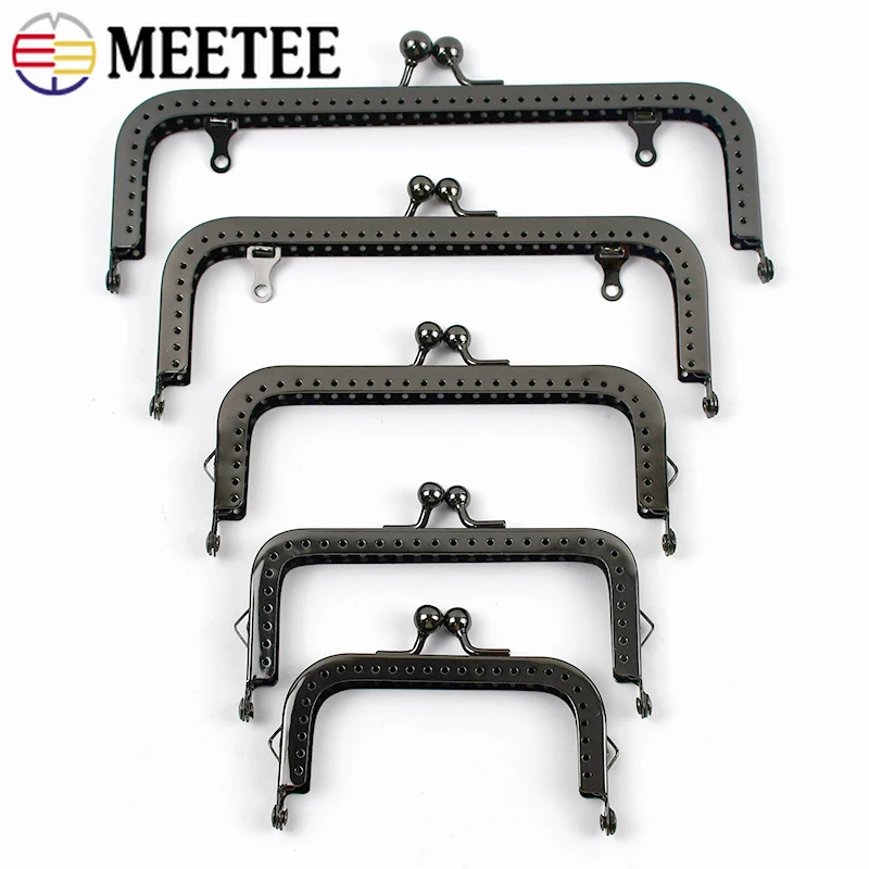 5/10 Pz 8.5-18.5 cm Borse Quadrate In Metallo Maniglie Staffe Per Cucire Portafoglio Telaio Borsa Borsa Liscia Clourse Borsa Fatta A Mano accessori