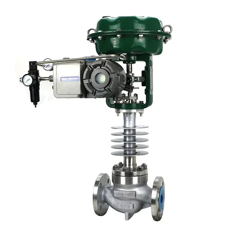

Water Steam Single-seated Pneumatic Control Globe Valve with 4-20ma Smart Positioner Diaphragm
