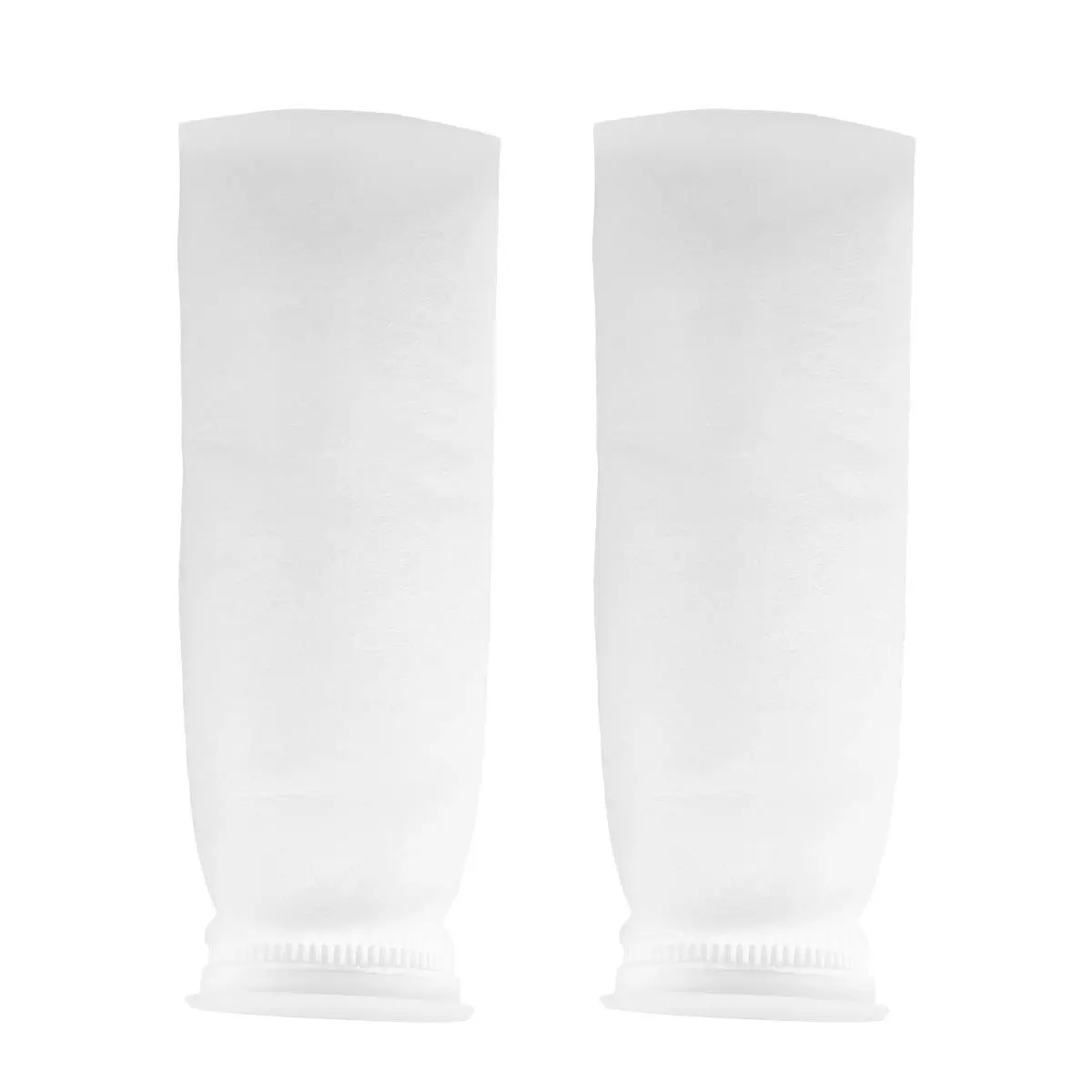 

2Pcs 4 Inch 100Um Aquarium Filter Bag Mesh Sock for Fish Tank Sump DIY Filter System Wet Dry Filtration Replacement White