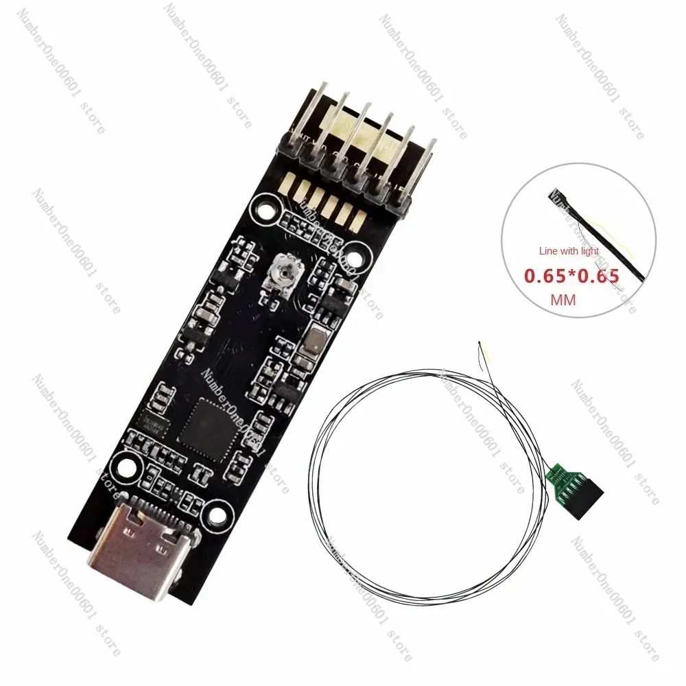 Outer diameter 0.65MM OCHTA10 endoscope camera module with USB2.0 drive-free decoder board clear output