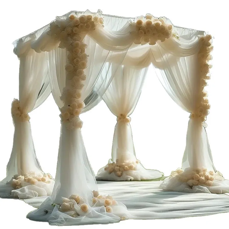Tulle background decoration transparent gauze background gauze scene wedding
