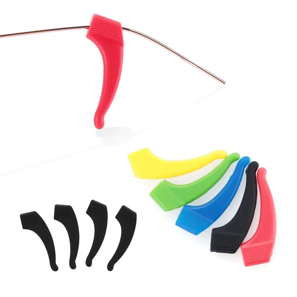 1/5Pairs Glasses Anti-slip Cover Sports Anti-lost Silicone Ear Hook Glasses Leg Sleeve Holder For Sunglasses Glasses Accessories