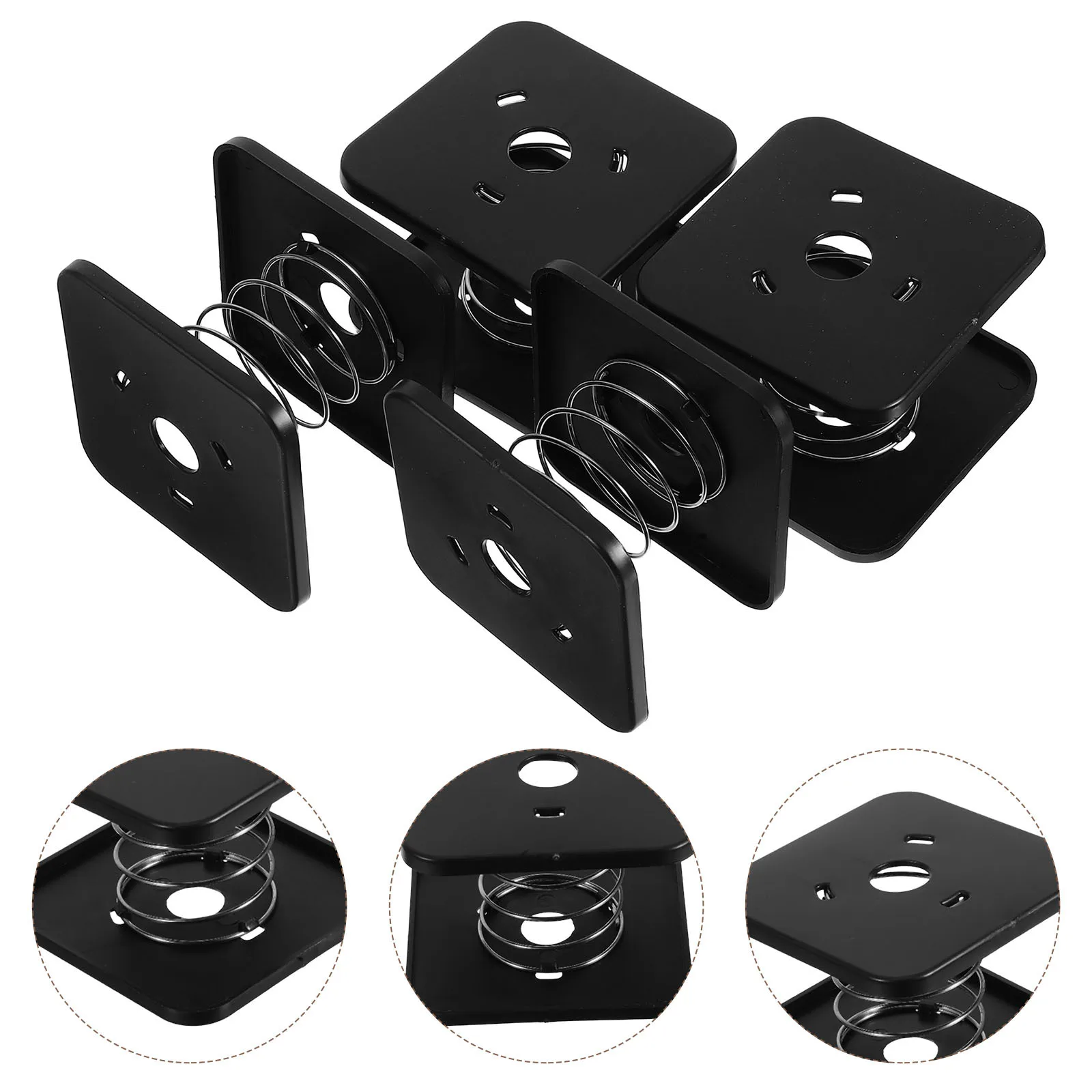 4 قطعة صندوق المناديل حامل الربيع التلقائي رفع البلاستيك دعم قوس لمكتب الحمام المطبخ موزع الأنسجة المنزلية