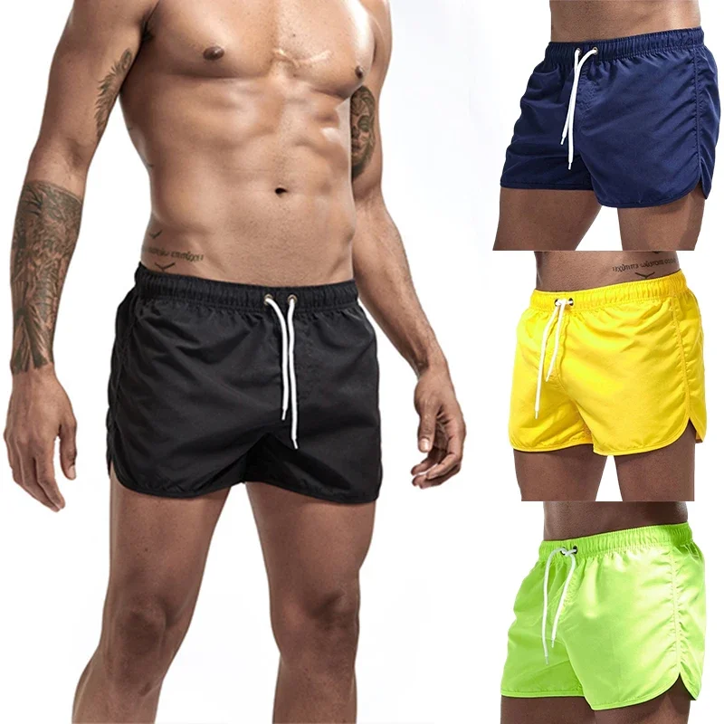 

Shorts For Mens 2025 Summer Men's Swimwear Shorts Brand Beachwear Sexy Swim Trunks Men Swimsuits Low Waist Breathable Beach Wear
