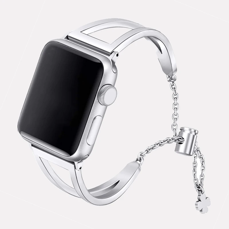 Luxury Watch Band for Apple Watch 8 7 41 45mm 6 5 4 Women Diamond Stainless Steel Bracelet for iWatch Ultra 44 40 42 38MM Strap