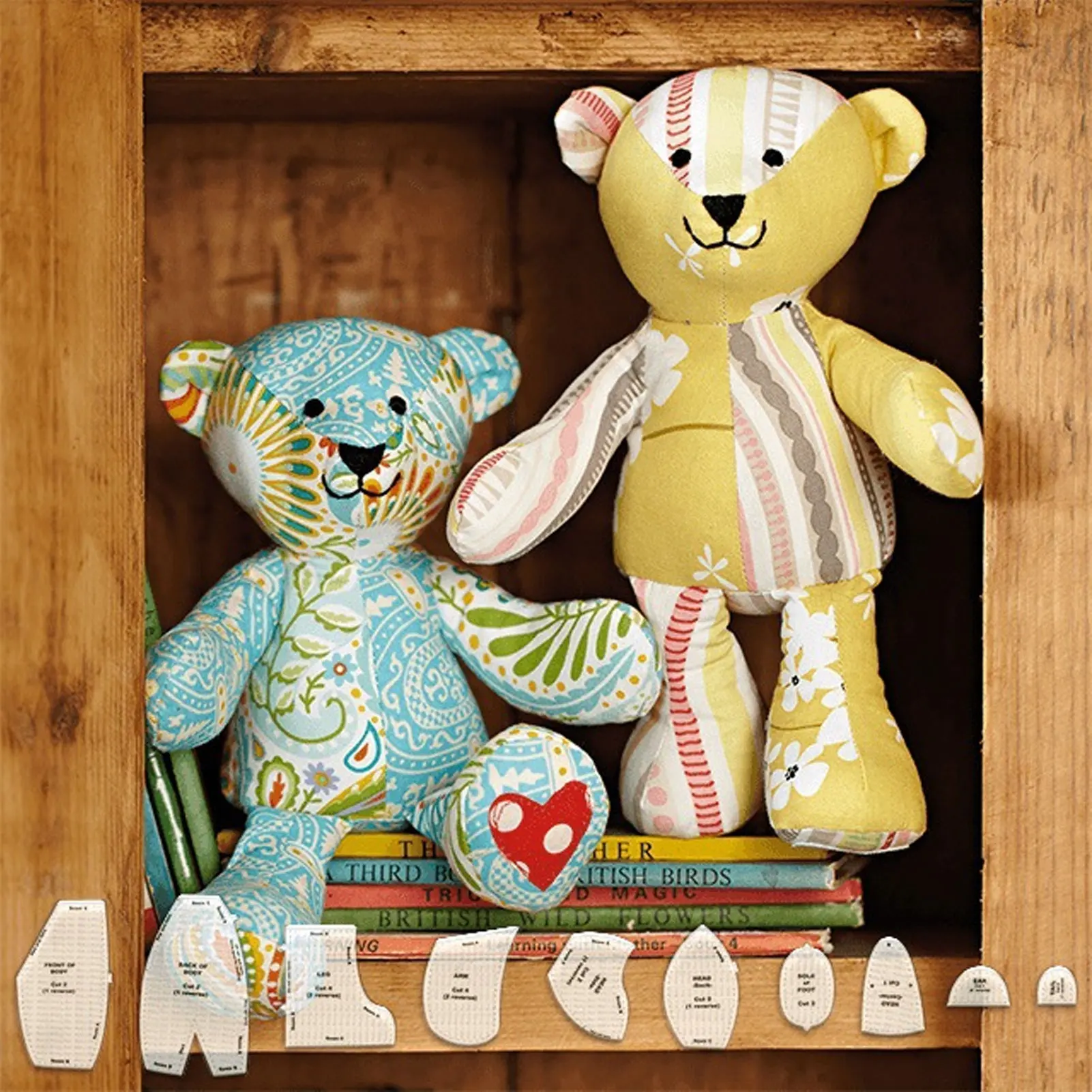 

Dolls Set of 10 Memory Bear Sewing Pattern Templates Memory Bear Rule Template Set Small Finished 10 in.