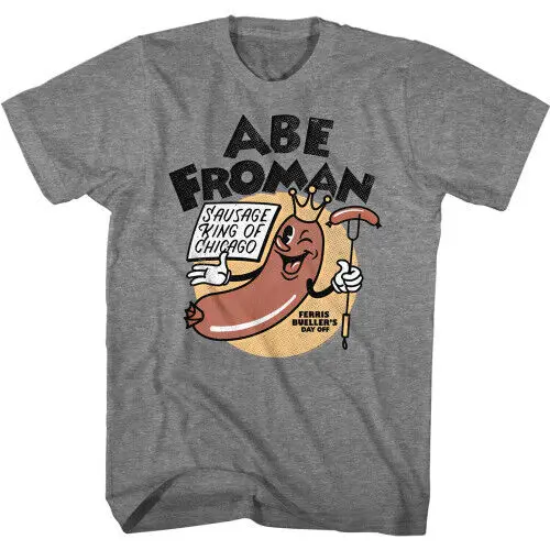 Ferris Bueller'S Day Off Abe Froman Graphite Heather Adult T Shirt