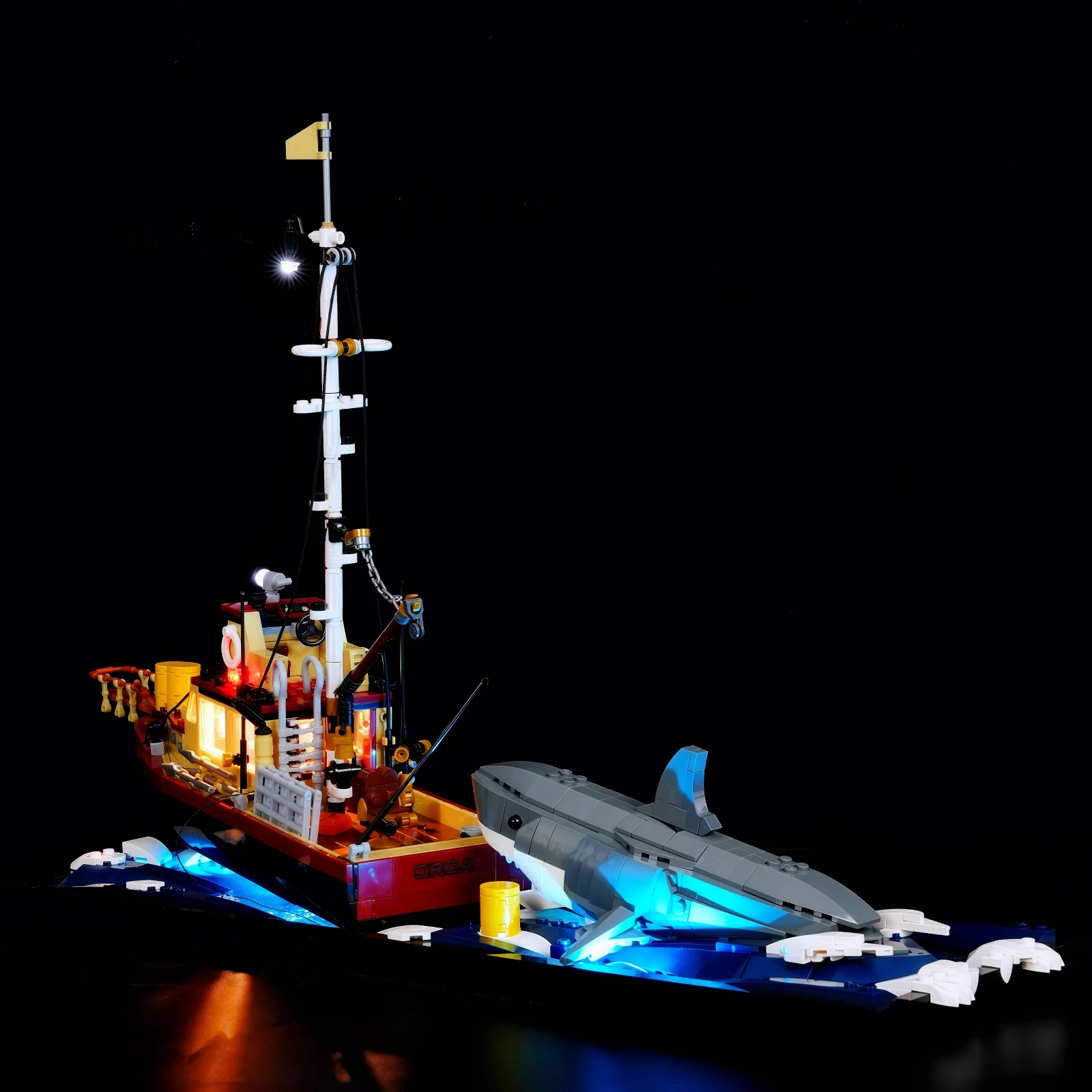 MAXCXT LED 조명 세트 21350 JAWS DIY 장식 램프 배터리 박스 포함(레고 빌딩 블록 세트는 포함되지 않음) ﻿ ） 썸네일 2