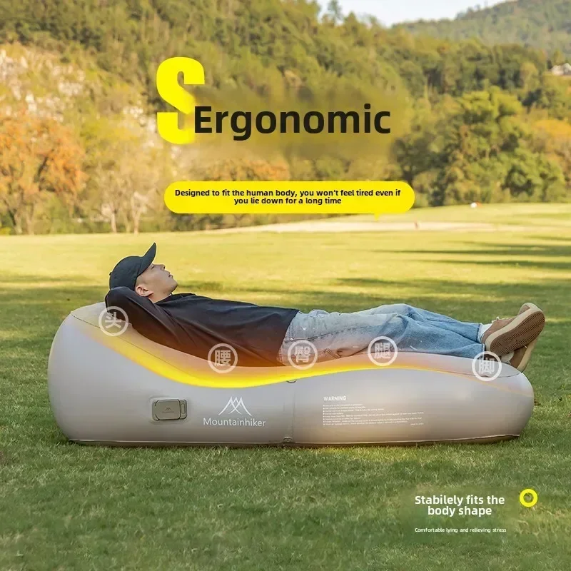 Mountainhiker Automatic Fast Inflatable Air Sofa Bed Outdoor Camping Sleeping Mat Portable Quick Setup Comfortable Air Mattress