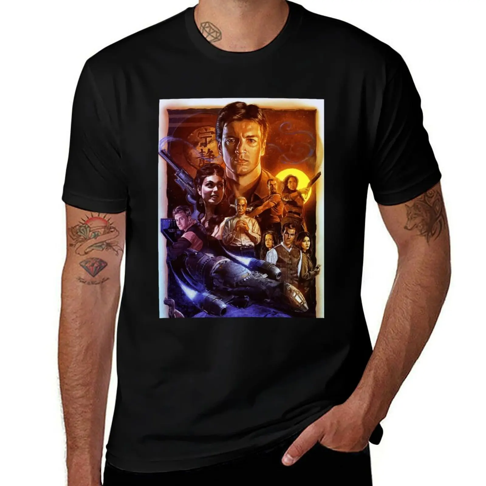 Firefly Crew T-Shirt Work Short Sleeve Cotton Top T-Shirt
