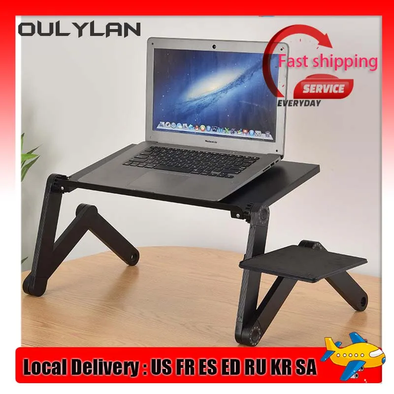 New Folding Laptop Stand Multifunctional Portable Notebook Computer Table Lapdesk for Sofa TV Bed PC Desk Stand Adjustable