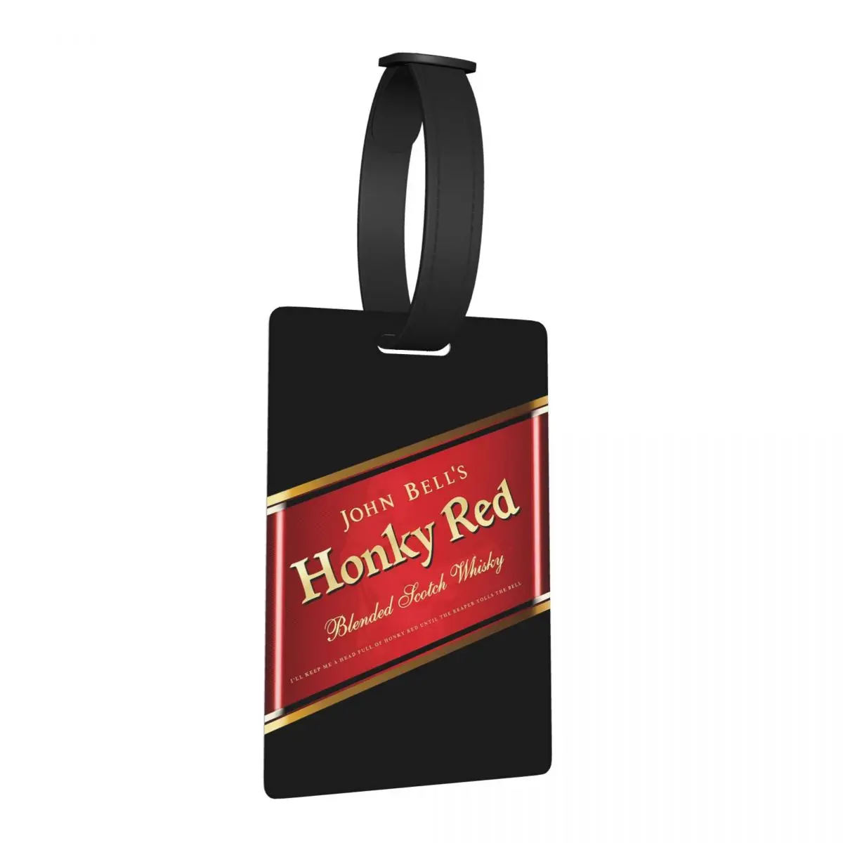 جوني ووكر جون بيلز هونكي الأحمر علامات الأمتعة حقيبة الملحقات السفر الأمتعة الصعود علامة التسمية حامل معرف اسم العنوان #1