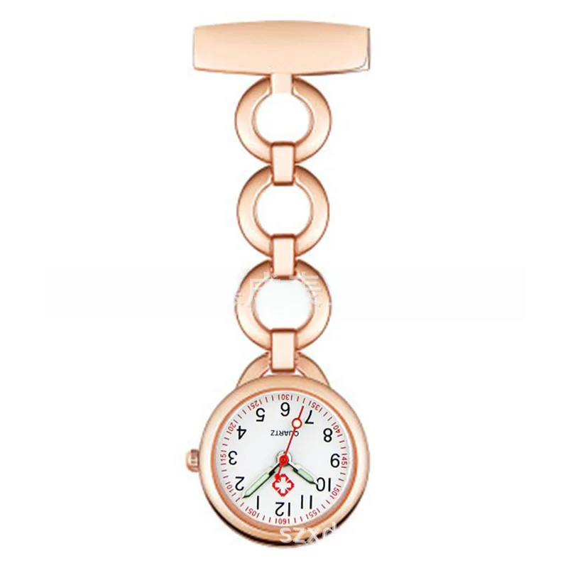 Venta al por mayor Reloj de bolsillo para enfermera con DiamondsF008Rectangular Reloj de pecho Reloj de examen creativo para estudiantes Tendencia de moda de alta gama