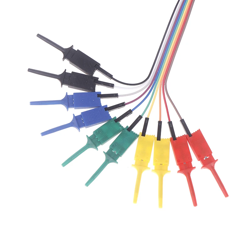 1PCS 30CM 10 Needle Hook Clamp Kit Logic Analyzer Cable Clamp Probe With Springs At The Front Connect Chips Pins Power Tools