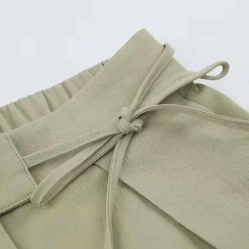 

New 202 Loose Straight Leg Casual Faion Wideleg Pants High Waist Long Pants Comfortable Breathable Other Material 00%