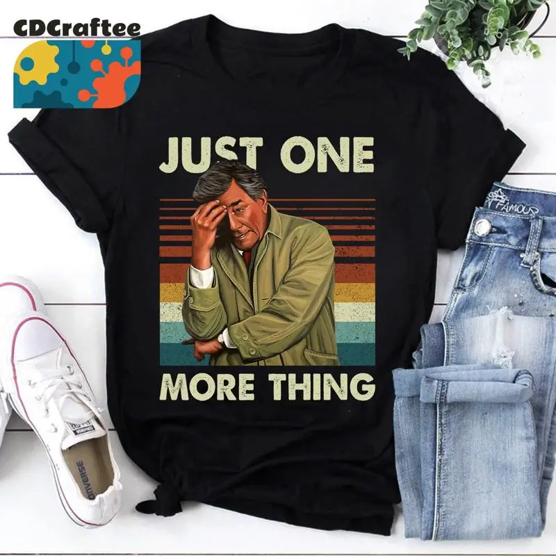 Tenente Columbo apenas uma coisa mais camiseta Detective Série de TV Citação de filme Vintage