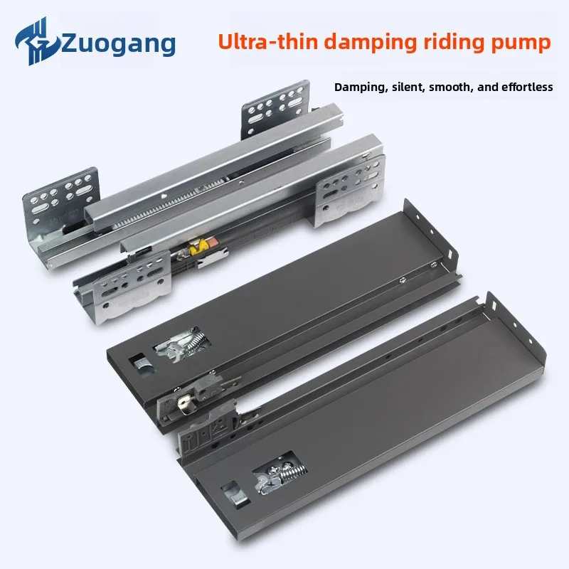 Undermount Drawer Slides Soft Close Damping Full Extension Hidden Box Runners Cold Rolled Steel Mm Lengths Heights Cabinet