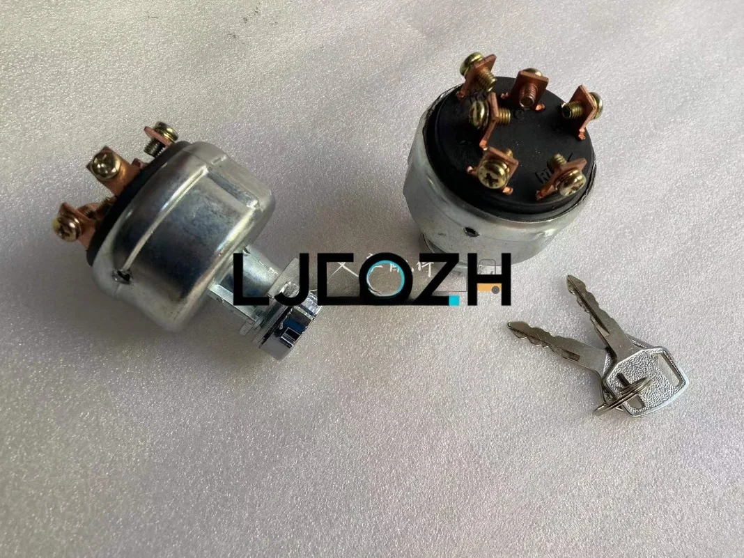 For Komatsu, Mitsubishi TCM Forklift Parts, Ignition Switch, Electric Door Lock, Preheat Start Switch, Including Key