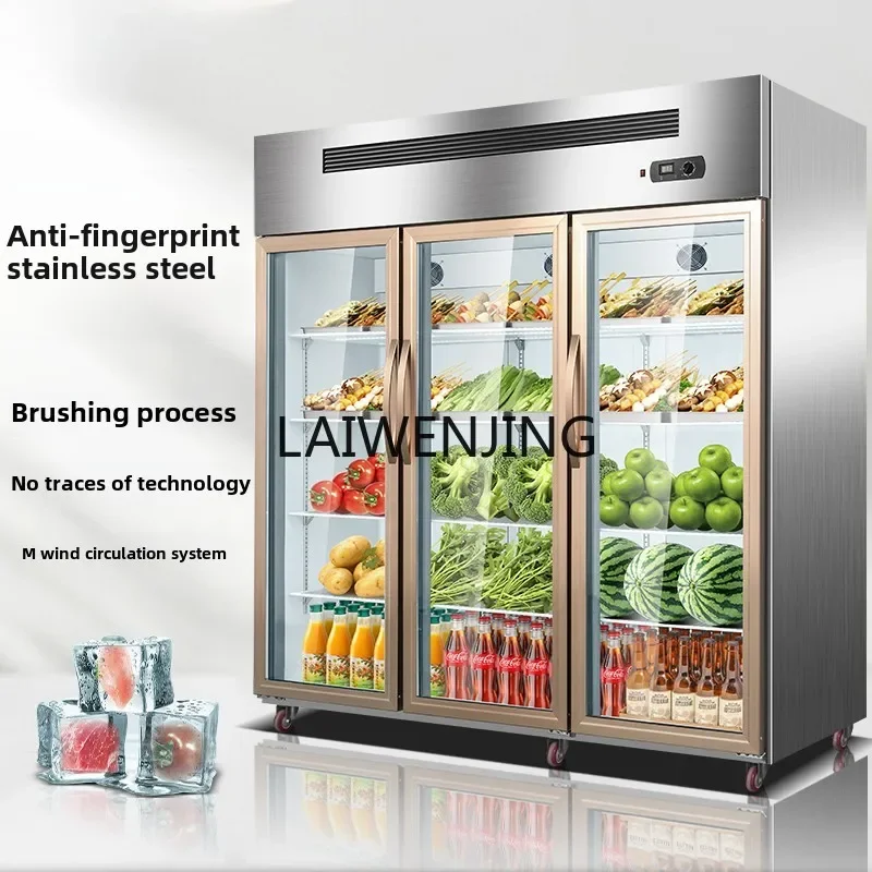 SGF three-door refrigerated display cabinet string fresh ordering cabinet