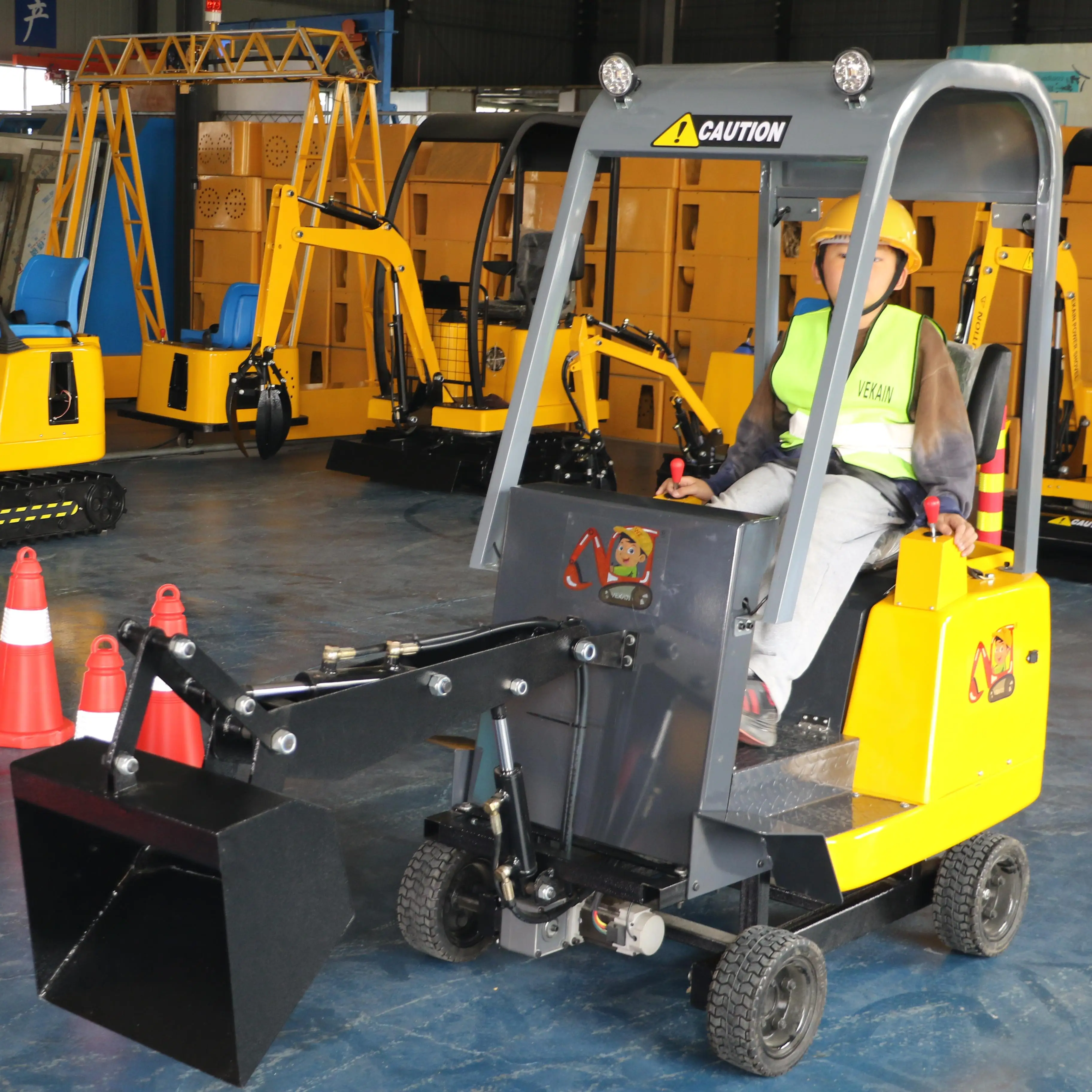 2024 New Children's Playground Simulation Electric Loading Cargo Small Machine Amusement Children's Equipment