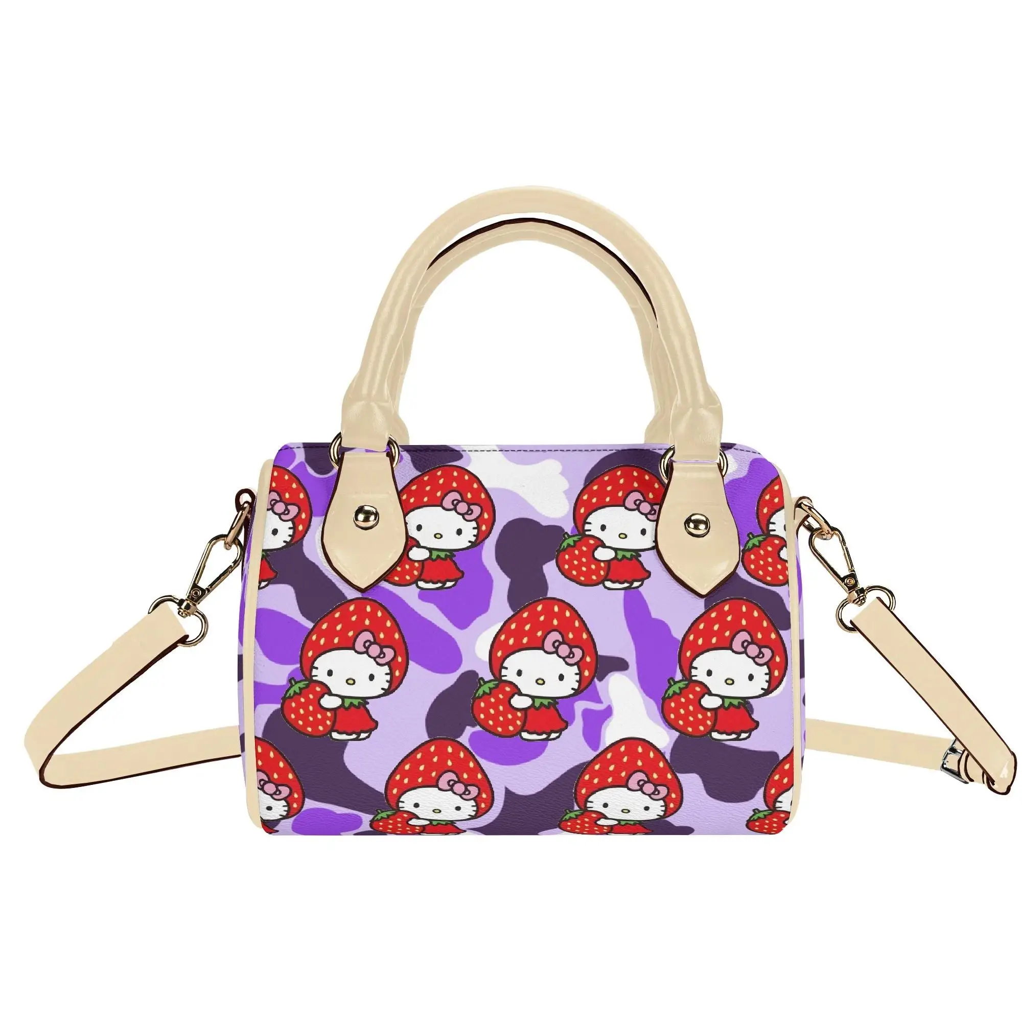 

Сумка-подушка Cloud Camos Hello Kitty для женщин, модная, камуфляжная, для путешествий и шопинга, двойного назначения, кроссбоди, на заказ