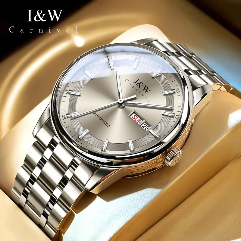 CARNIVAL Mens Mechanical Watch Brand Luxury Sapphire MIYOTA Movement Automatic Wrist Watches 50m Waterproof for Men Montre Homme
