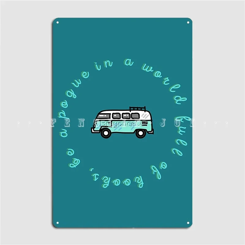 Outerbanks Pogue Print Metal Sign Wall Mural Wall Retro Garage Decoration Tin Sign Posters