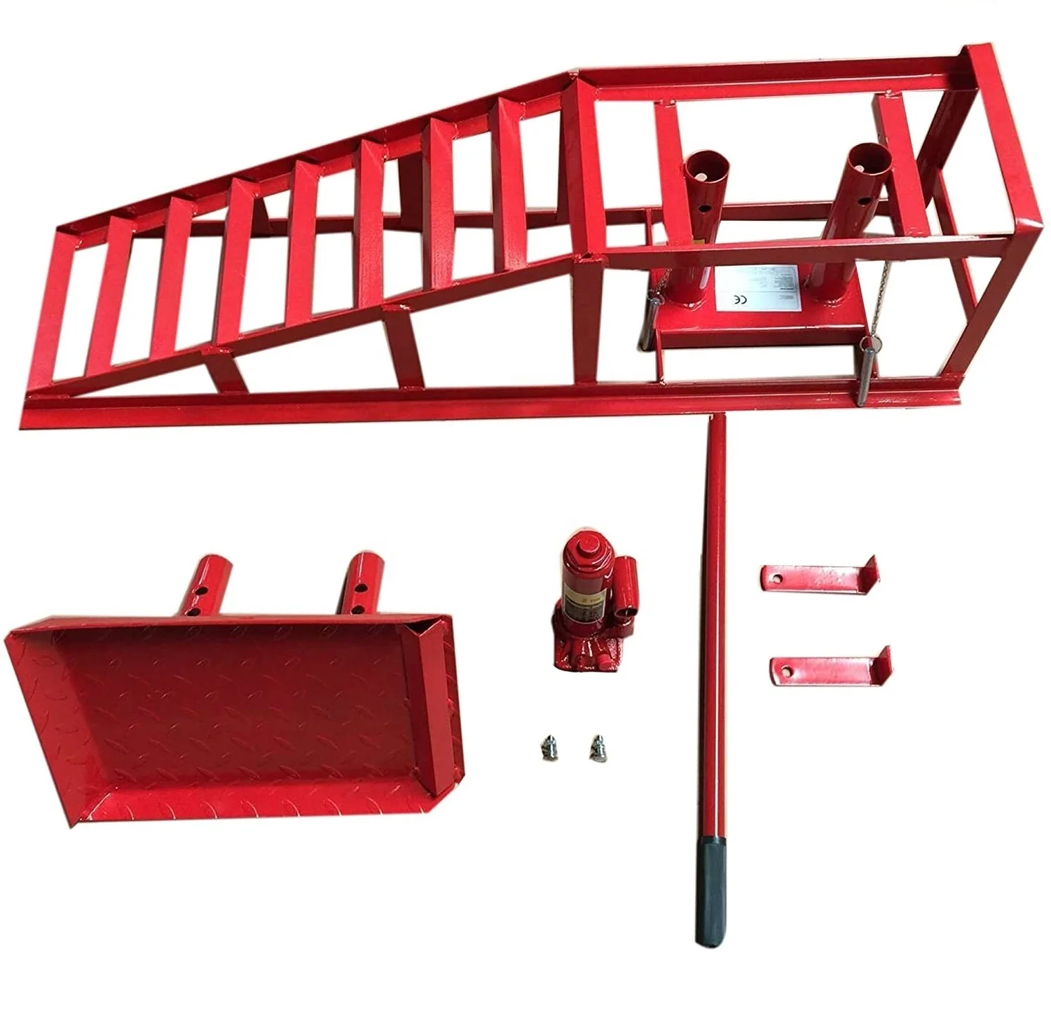Hot Selling A Pair Car Lift Chassis Elevation Bracket Car Washing Lifting Platform 2 Tons Hydraulic Maintenance Ramp