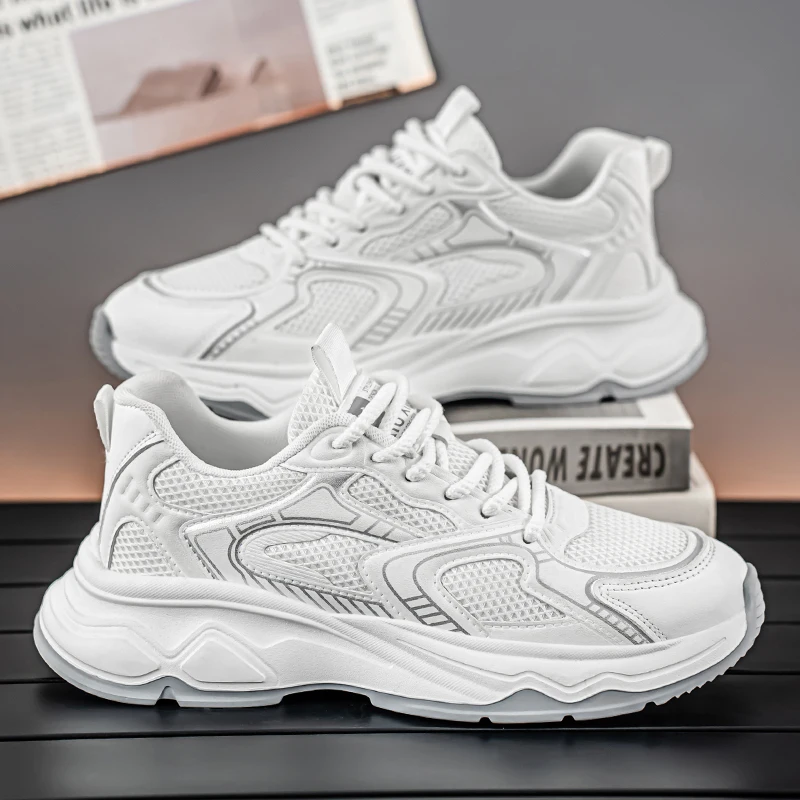 

New Men's Shoes Breathable Mesh Shoes Lightweight Running Sports Shoes Men's Casual Shoes