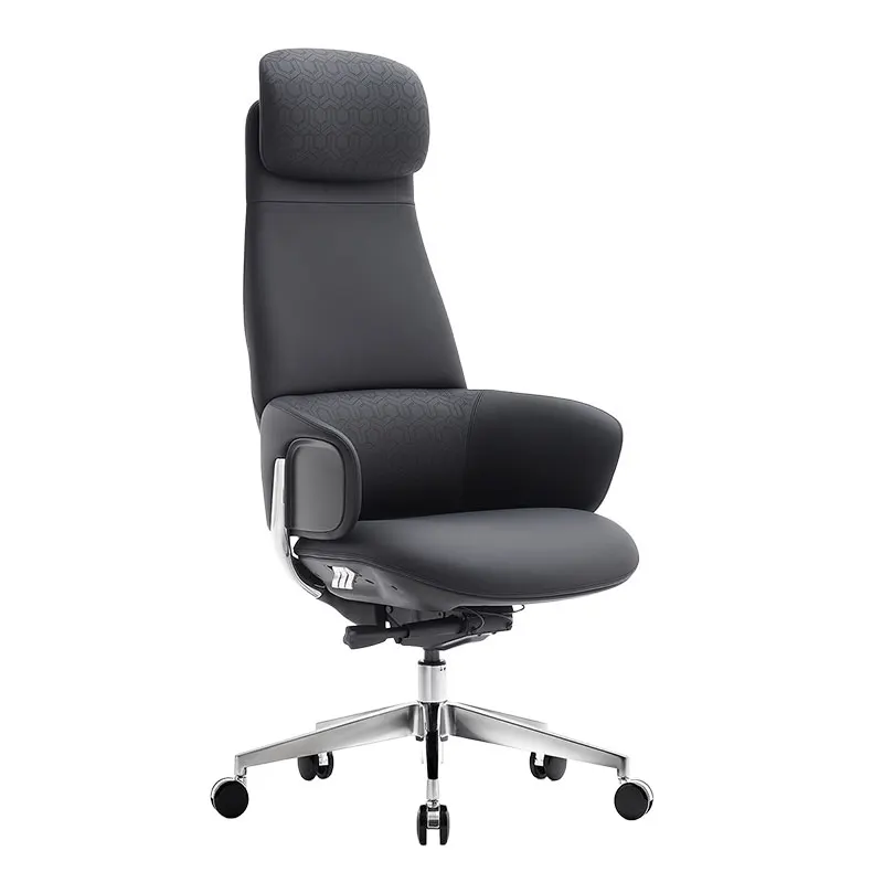 

Business Multi-functional Black Modern Executive Office Leather Ergonomic Computer Chair