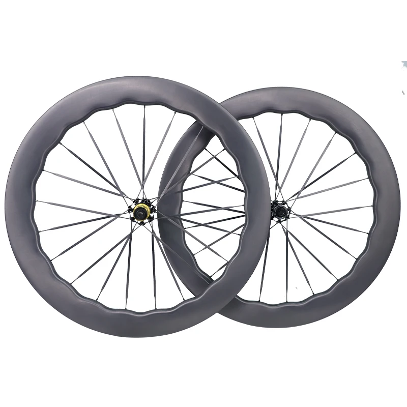 700c Gravel Carbon Wheels, lightweight carbon fiber rim with professional hub, durable disc brake bicycle cycling parts view 2