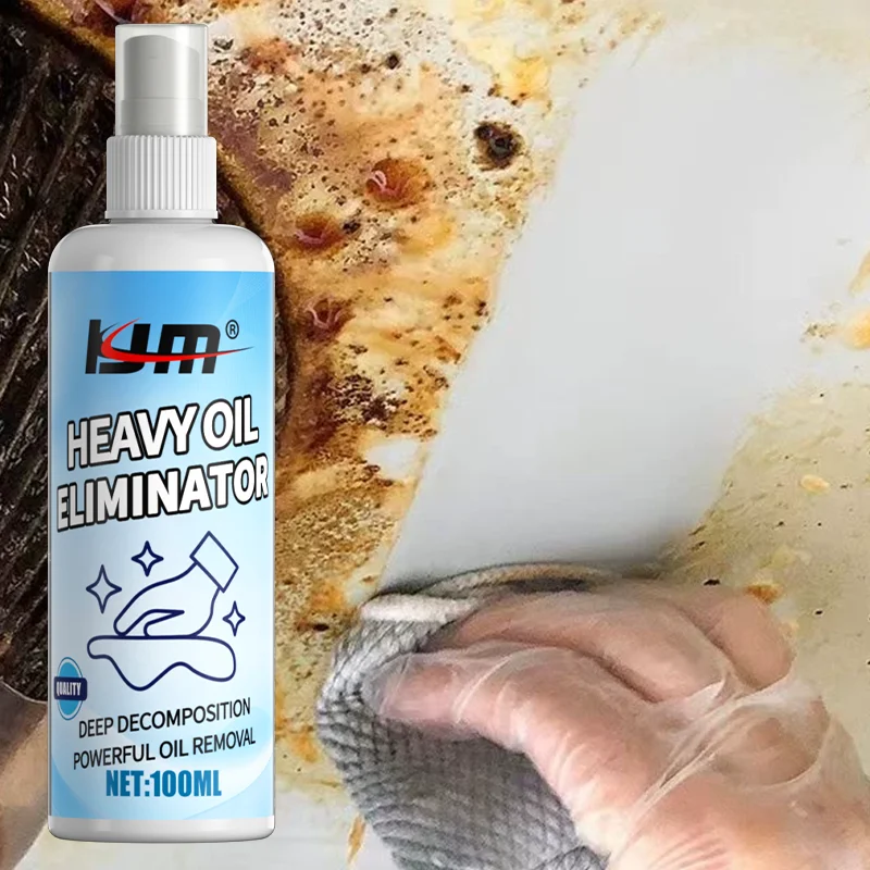 

KJM Heavy Oil Eliminator 100 мл Профессиональный кухонный очиститель жира для стекла Экологически чистый глубокий разложения для удаления пятен и масла