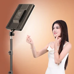 LED Photo Studio Light 3200K-5600K Video Fill Lamp Light Panel Photography Lighting With Tripod Desktop Stand For Live Stream