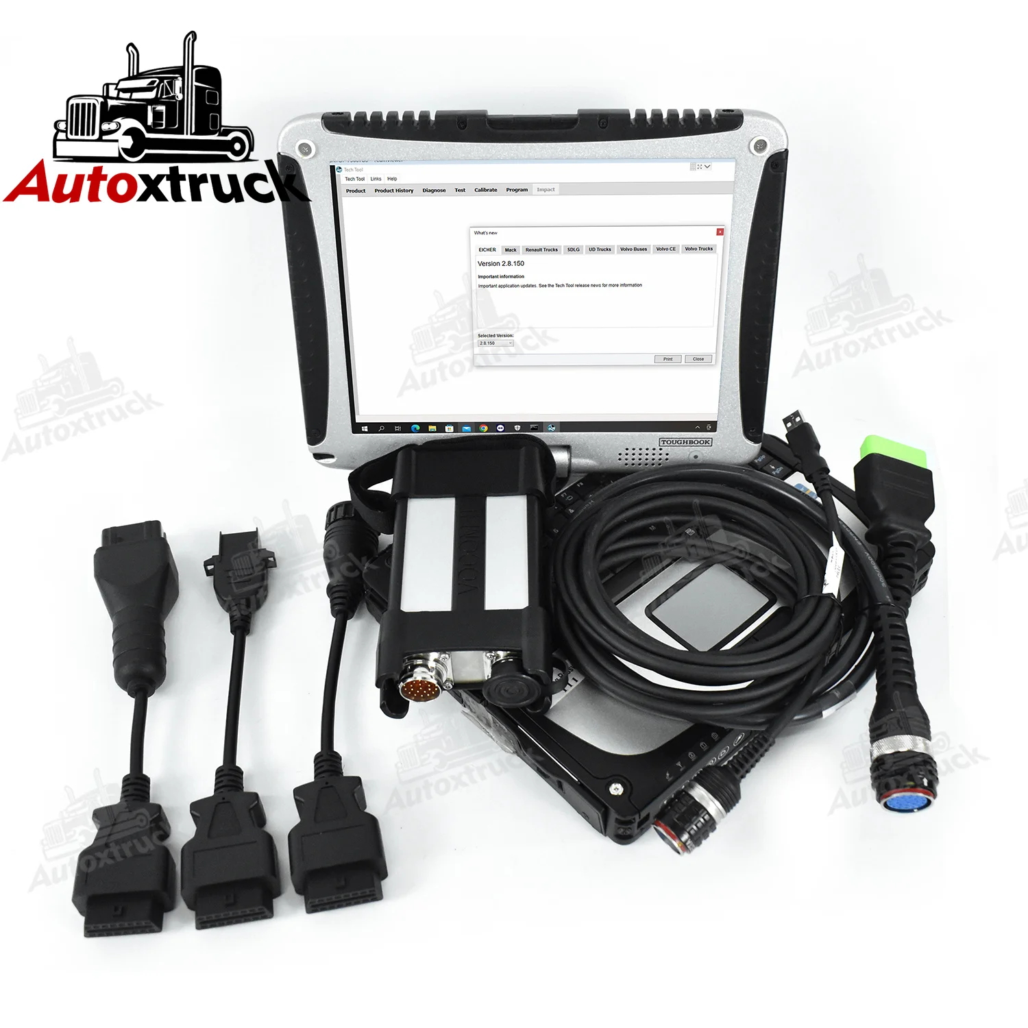 

CF19 Laptop Heavy duty Truck for VOCOM II vocom 2 88894000 Tech Tool 2.8.150 DIAGNOSTIC KIT Bus Construction Equipment